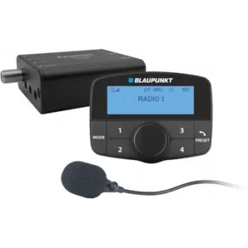 Blaupunkt DABNPLAY 550 DAB+ Receiver mit FM-Transmitter, Bluetooth-Freisprecheinrichtung, Fernbedienung, Schwarz 2 010 025 000 000