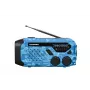 Blaupunkt ER10BC FM PLL Digital-Wecker-Radio mit Dual-Alarm, USB-Ladefunktion, Thermometer, Blau Camo