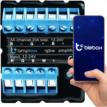 BLEBOX ampbox Smart LED Controller 4-Kanal Wi-Fi RGBW CCT 12-24V DC
