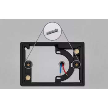 Blebox framePanelM Schwarz Einbau-Wandmontagerahmen für ControlPanelM