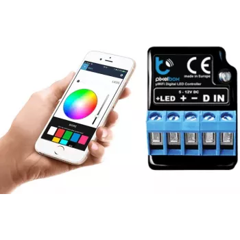 BLEBOX LED Pixelbox Wi-Fi Lighting Module – Pixel Controller für WS2812/APA102, 5A, 1024 Pixel