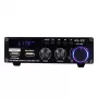 Blitzwolf AS-22 Audioverstärker, 45 W, Bluetooth 5.0, USB + Fernbedienung (Schwarz)