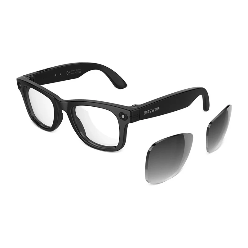 BlitzWolf BW-AG1 Pro AI Smart Glasses mit wechselbaren photochromen Gläsern
