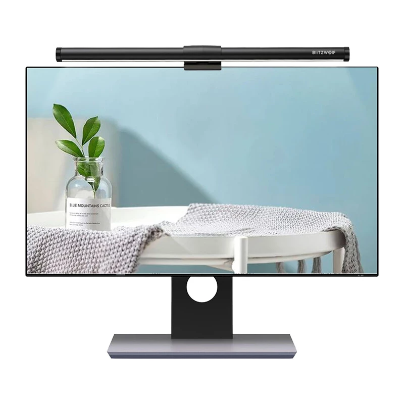 BlitzWolf BW-CML2 Air Monitor Light mit CO2-, TVOC-, Temperatur- und Feuchtigkeitssensor – Dimmbare LED-Leiste, 2700-6500K, CRI Ra95, USB-C