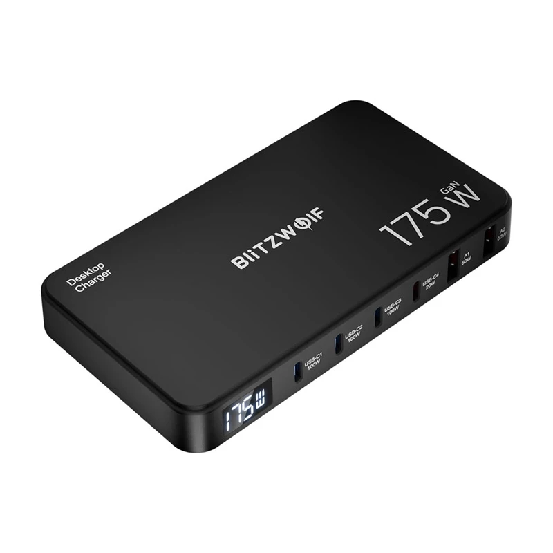 Blitzwolf BW-S30 6-in-1 Ladestation 4xUSB-C + 2xUSB 175W