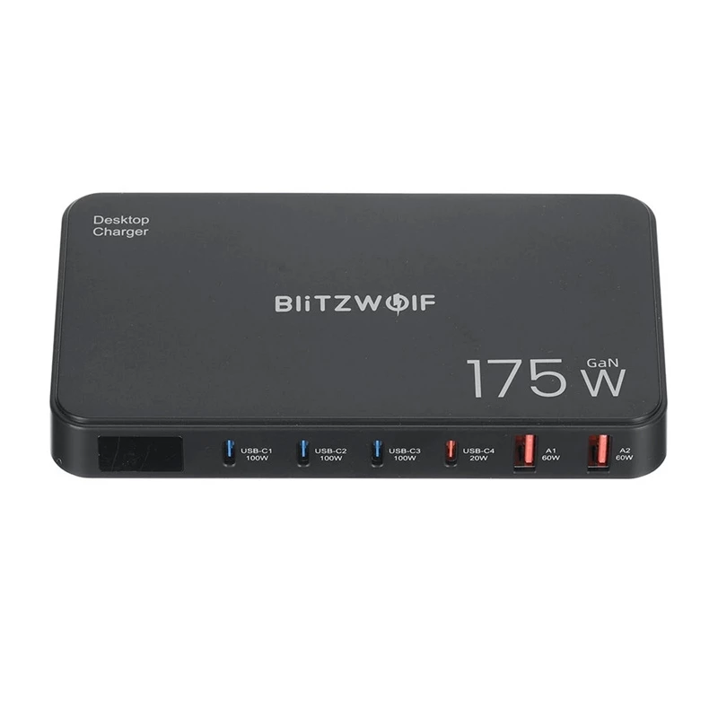 Blitzwolf BW-S30 6-in-1 Ladestation 4xUSB-C + 2xUSB 175W