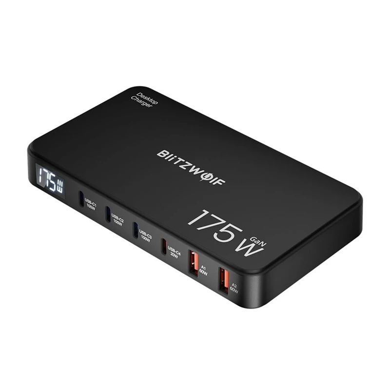 Blitzwolf BW-S30 6-in-1 Ladestation 4xUSB-C + 2xUSB 175W