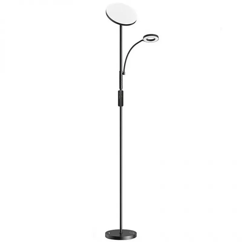 BLITZWOLF Doppelstehleuchte mit Fernbedienung BlitzWill BWL-FL-0001, 36W (Schwarz)