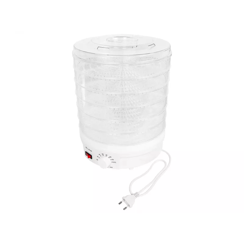 BLO Pilz-, Gemüse- und Obsttrockner 500W FD-01 mit 5 Einschüben, einstellbarer Temperatur 35-70°C