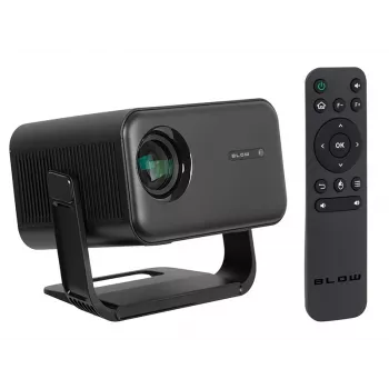 BLOW AndroidTV FullHD MaxView tragbarer Projektor Schwarz