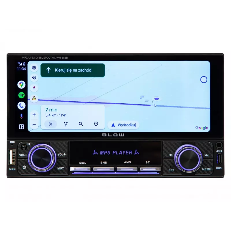 BLOW AVH-686B RDS MP3/USB/Micro SD/Bluetooth Autoradio