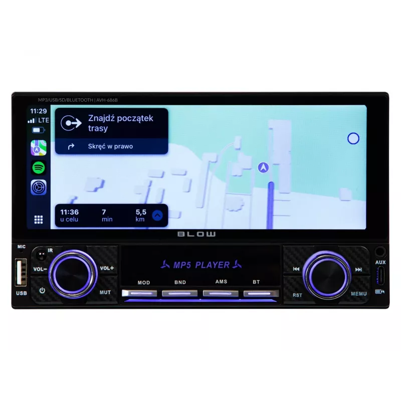 BLOW AVH-686B RDS MP3/USB/Micro SD/Bluetooth Autoradio
