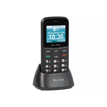 BLOW Schwarz Seniorenhandy mit Standfuß S18D