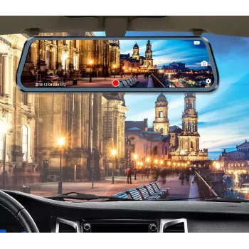 BLOW Blackbox DVR F610 10 inch Mirror Dash Cam mit Rückfahrkamera