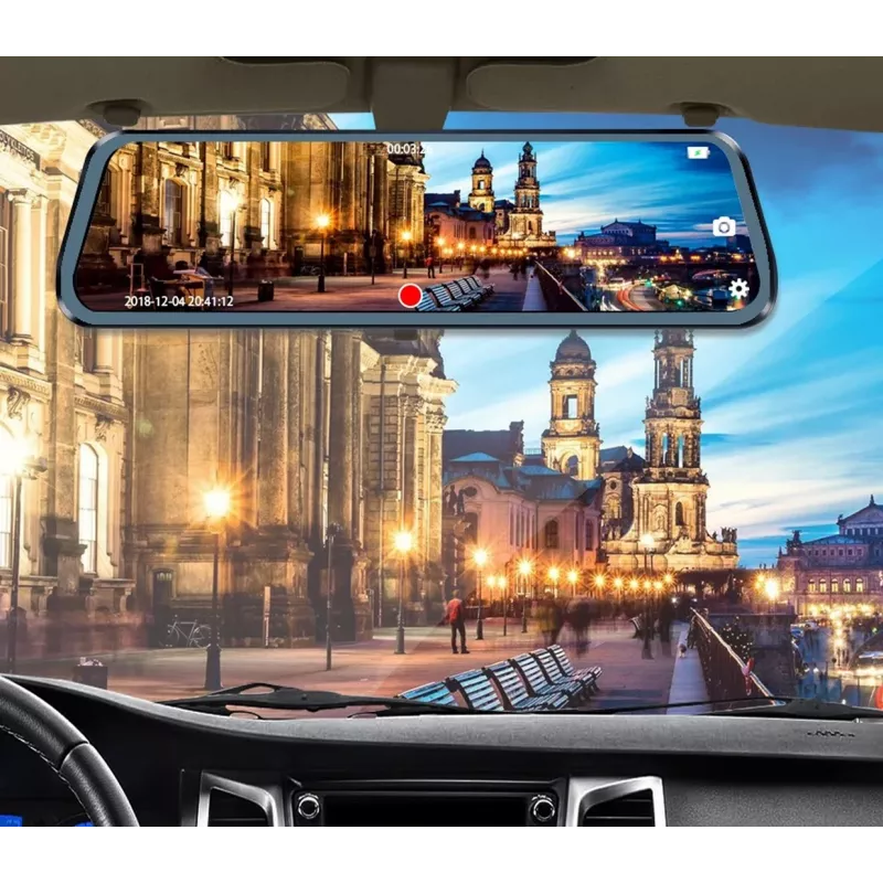 BLOW Blackbox DVR F610 10 inch Mirror Dash Cam mit Rückfahrkamera