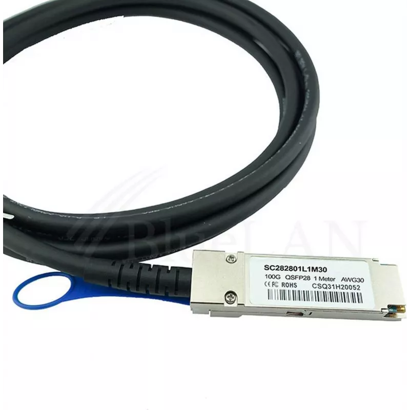 BLUELAN Kompatibles HPE Aruba R0Z25A Direct Attach Cable, 100GBASE-CR4, InfiniBand EDR, 30AWG, 1 Meter (R0Z25A-BL)