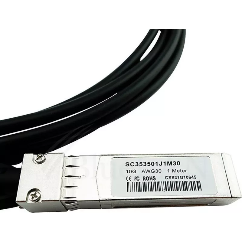 BLUELAN SFP-10-DAC-1m-BL Kompatibles Hirschmann 10GBASE-CR Passives SFP+ Direct Attach Kabel, 1m, AWG30