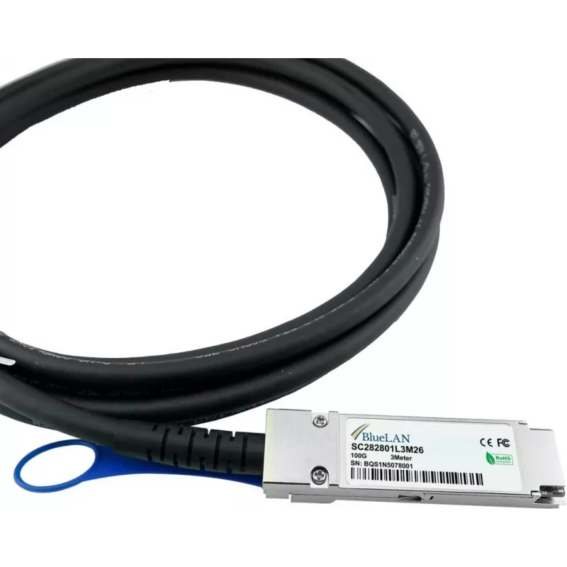 BlueOptics CBL-NTWK-0943-SQ28C10M-BL InfiniBand Kabel 10 m QSFP28 Orange