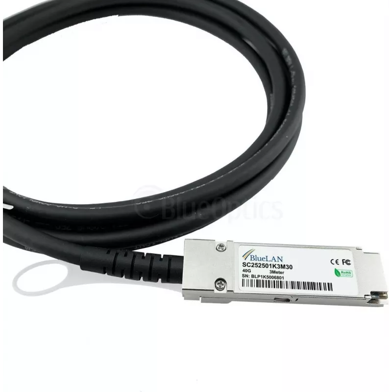 BlueOptics QSFP-H40G-CU5M Kompatibles Cisco 40G QSFP Direct Attach Copper Kabel, 5m, 28AWG