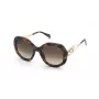 BLUMARINE Damen-Sonnenbrille SBM892-550AHL Butterfly Havana Braun Verlauf 55mm