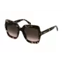 BLUMARINE Damen-Sonnenbrille SBM836S5301GQ - Oversized Square Butterfly Rahmen, Grau Verlaufsglas, UV400-Schutz