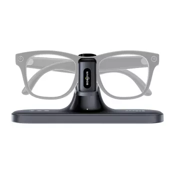 BoboVR CG2 Ladestation für VR-Headsets – 3-in-1 Magnetische Dockingstation mit 350mAh Clip und Reiseetui, Schwarz