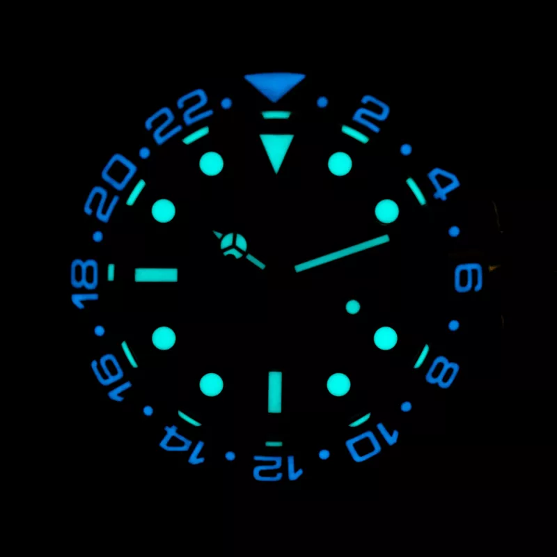 BOBROFF BF0007 Unisex Quarz Analog Uhr 41mm Edelstahlgehäuse Schwarzes Zifferblatt Lederarmband