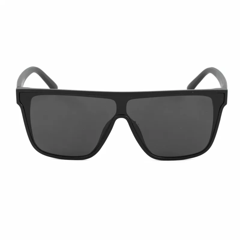 Bobroff BFG0032-S05P Herren-Sonnenbrille – Polarisiert, Schwarzer Rahmen, Graue Gläser, 143 mm