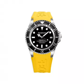 BOBROFF MAN BF0001-BFSTA 44mm Quarz Analog Uhr Blaues Zifferblatt Edelstahl