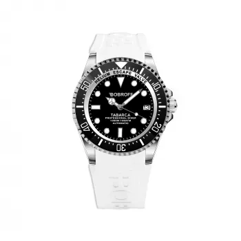 BOBROFF MAN BF0001-BFSTB Analog-Quarzuhr 44mm schwarzes Leder