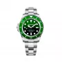 BOBROFF MAN BF0002ibv Analog-Quarzuhr 42mm schwarzes Zifferblatt Lederarmband