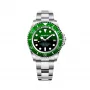BOBROFF MAN BF0002J1bv Analog-Quarzuhr 44mm schwarzes Leder