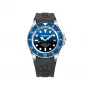 BOBROFF MAN BF0003baBFSTN Analog-Quarzuhr 42mm Edelstahl Schwarzes Zifferblatt Lederarmband