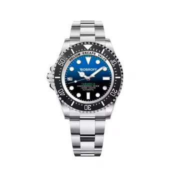 BOBROFF MAN BF0003i 42mm Quarz Analog Armbanduhr Schwarzes Lederarmband