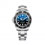 BOBROFF MAN BF0003i 42mm Quarz Analog Armbanduhr Schwarzes Lederarmband