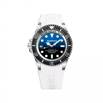 BOBROFF MAN BF0003i-BFSTB 42mm Herren-Quarz-Armbanduhr Edelstahl Schwarzes Zifferblatt Silbernes Armband