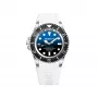BOBROFF MAN BF0003i-BFSTB 42mm Herren-Quarz-Armbanduhr Edelstahl Schwarzes Zifferblatt Silbernes Armband