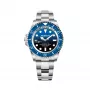 BOBROFF MAN BF0003iba Analog-Quarzuhr 42mm Edelstahl Leder Braun
