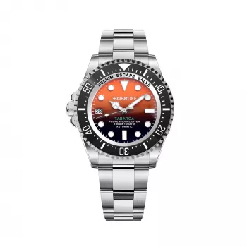 BOBROFF MAN BF0004i 42mm Analog-Quarzuhr Schwarzes Zifferblatt Lederarmband