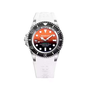 BOBROFF MAN BF0004i-BFSTB 42mm Analog-Quarzuhr Edelstahl Schwarzes Zifferblatt Silbernes Armband