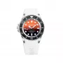 BOBROFF MAN BF0004i-BFSTB 42mm Analog-Quarzuhr Edelstahl Schwarzes Zifferblatt Silbernes Armband