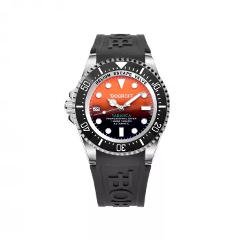 BOBROFF MAN BF0004i-BFSTN 42mm Quarz Analog Uhr Schwarzes Zifferblatt Lederarmband