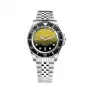 BOBROFF MAN BF0008-BFSTJ 44mm Quarz Analog Uhr Edelstahl Mesh Schwarzes Zifferblatt