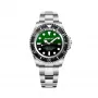 BOBROFF MAN BF002 Analog-Quarz-Armbanduhr 44mm Schwarzes Lederarmband