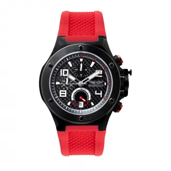 BOBROFF MAN BF1002M14 Analog-Quarzuhr 42mm schwarzes Zifferblatt Lederarmband
