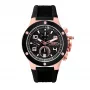 BOBROFF MAN BF1002M15 Analog-Quarzuhr 43mm schwarzes Zifferblatt Lederarmband