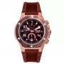 BOBROFF MAN BF1002M65 43mm Herren Quarz Analog Uhr Schwarzes Zifferblatt Silberfarbenes Edelstahlgehäuse Schwarzes Lederarmband