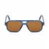 BOBROFF MAN BFG0007-C4 Sonnenbrille - Rechteckiger Acetatrahmen mit UV400-Schutz - 55/15/143 mm