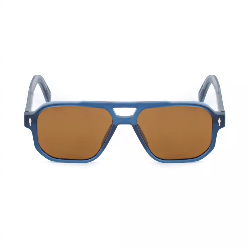 BOBROFF MAN BFG0007-C4 Sonnenbrille - Rechteckiger Acetatrahmen mit UV400-Schutz - 55/15/143 mm