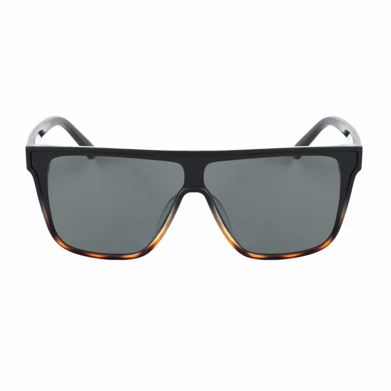 BOBROFF Herren-Sonnenbrille BFG0032-G11P, rechteckig, polarisiert - Schwarz/Grau